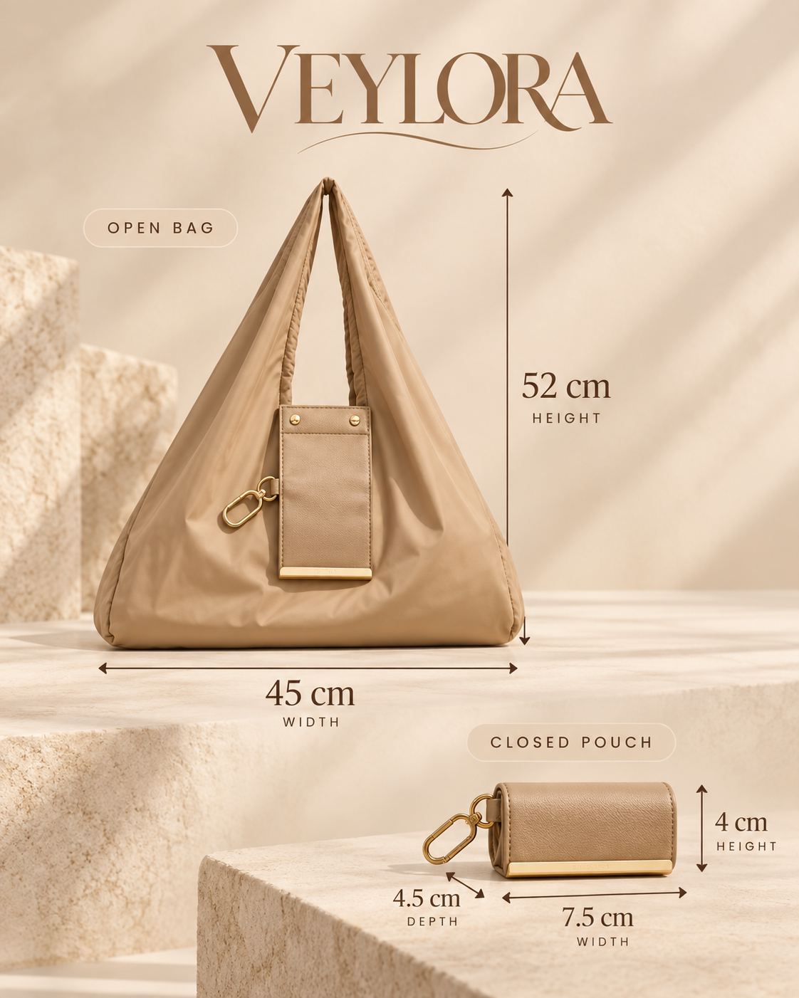 VEYLORA Foldaway Tote